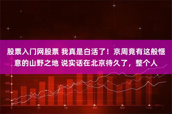 股票入门网股票 我真是白活了！京周竟有这般惬意的山野之地 说实话在北京待久了，整个人